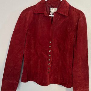 Live a Little Leather Jacket - Red - Size Small